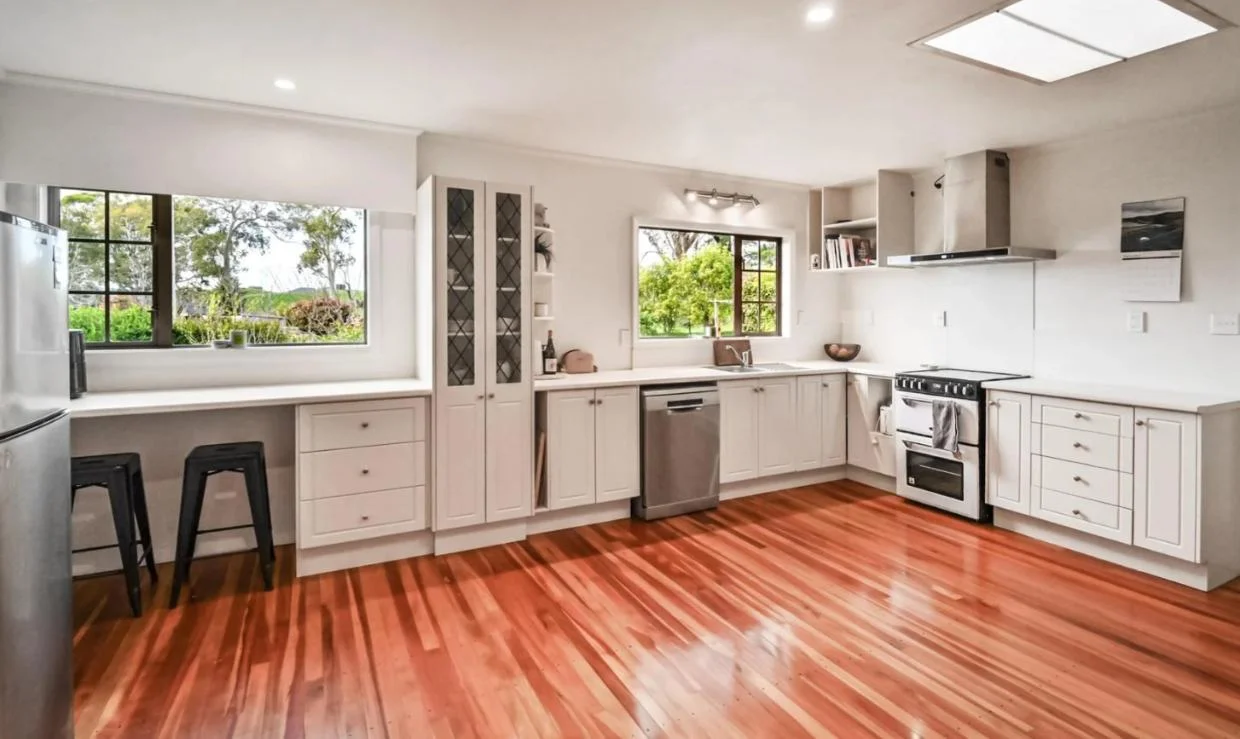Kitchen in manager's house on Hawke's Bay farm