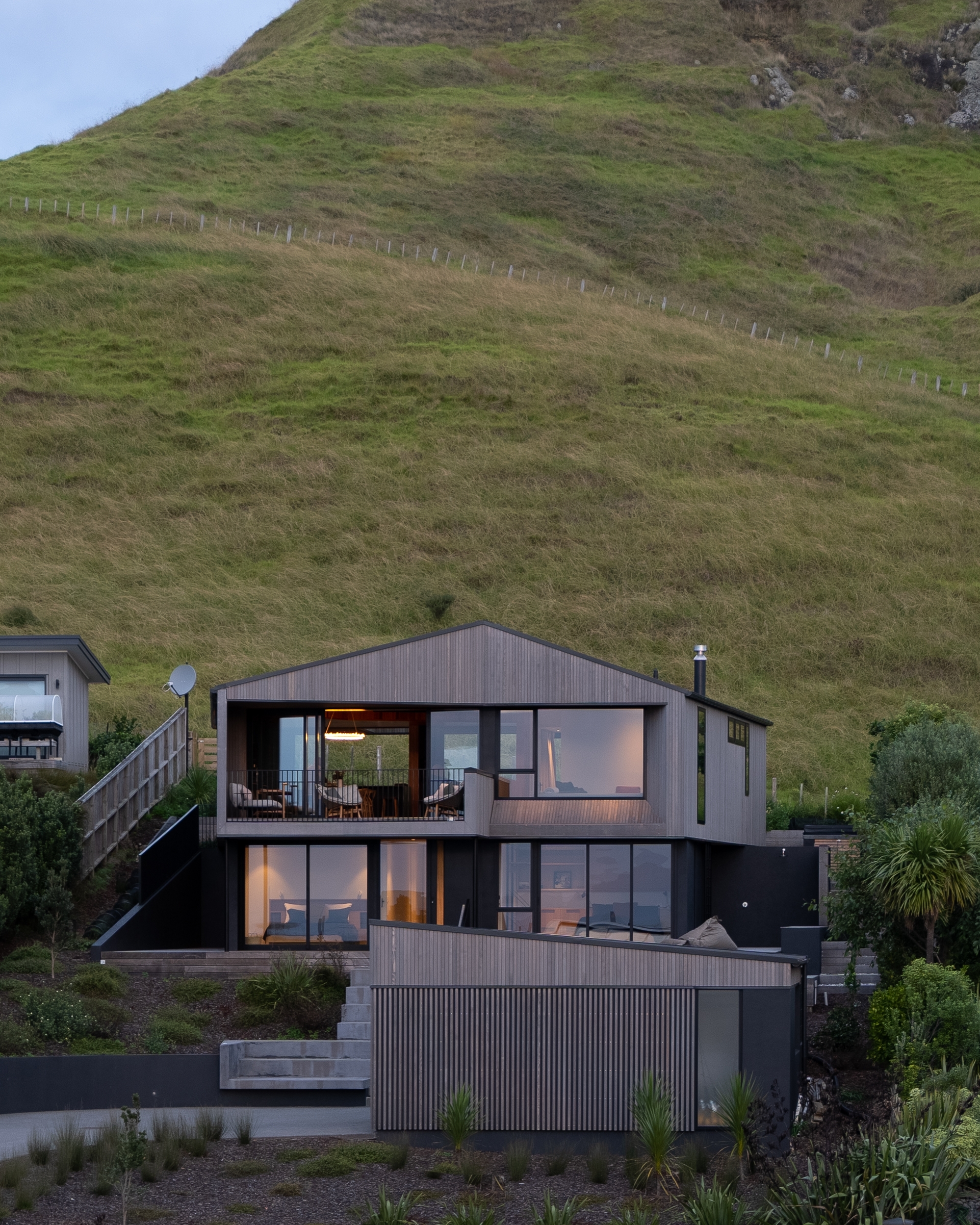 Hill to Horizon House at Otama Beach, Coromandel