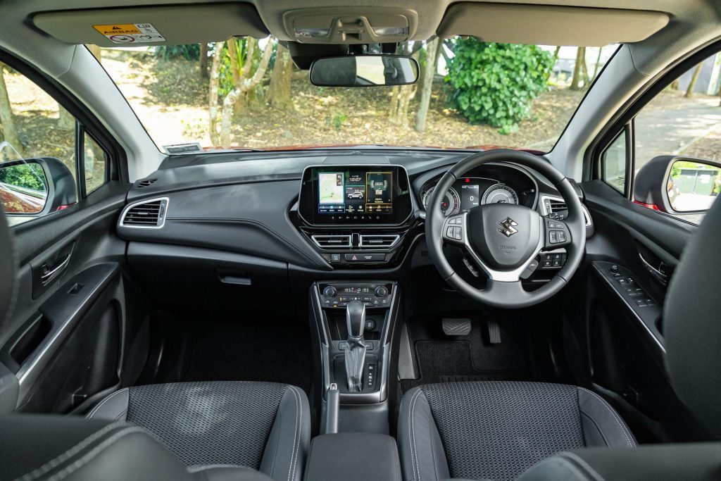 Suzuki S Cross front interior wide view 