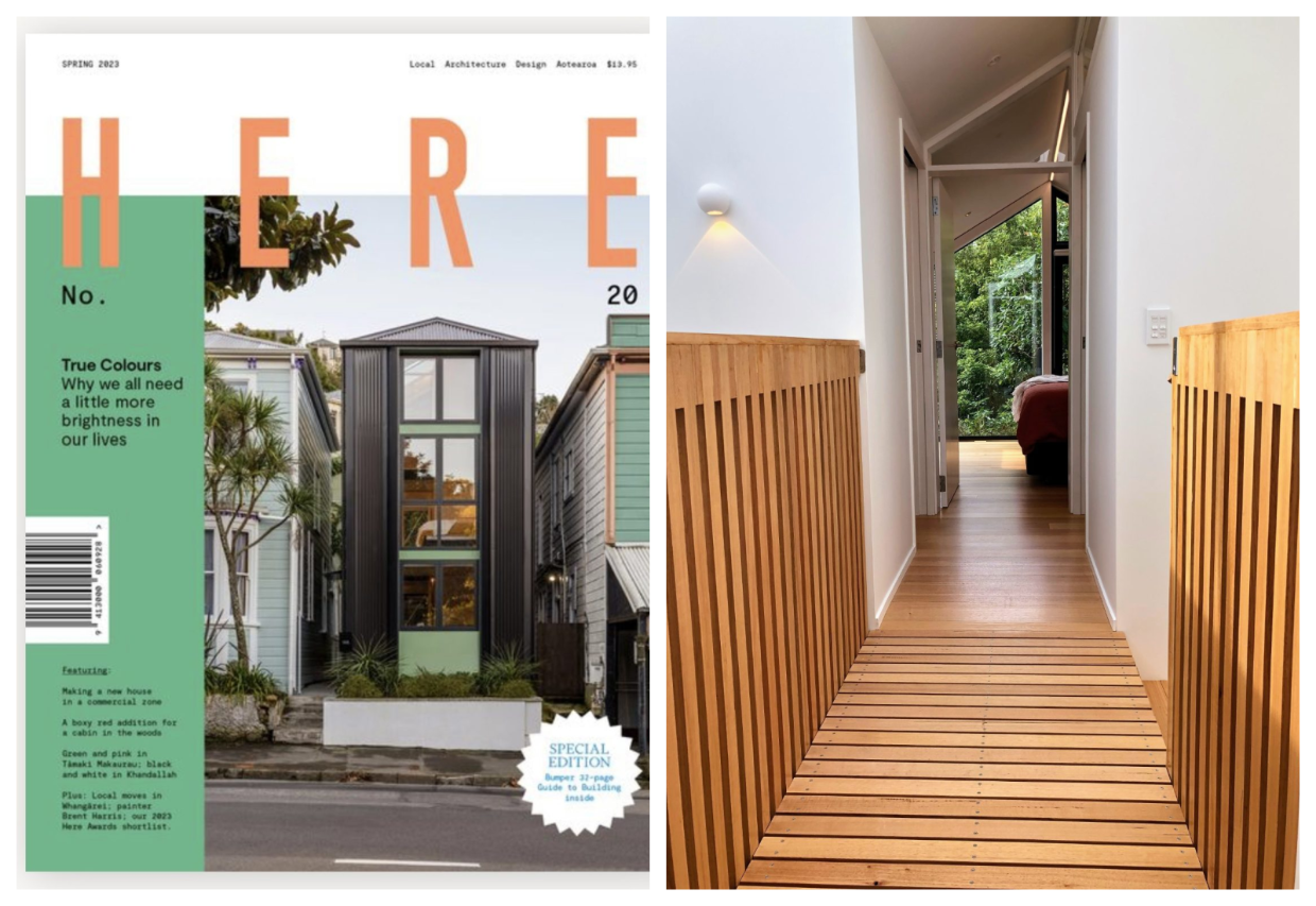 Here magazine cover featuring Aro Valley home