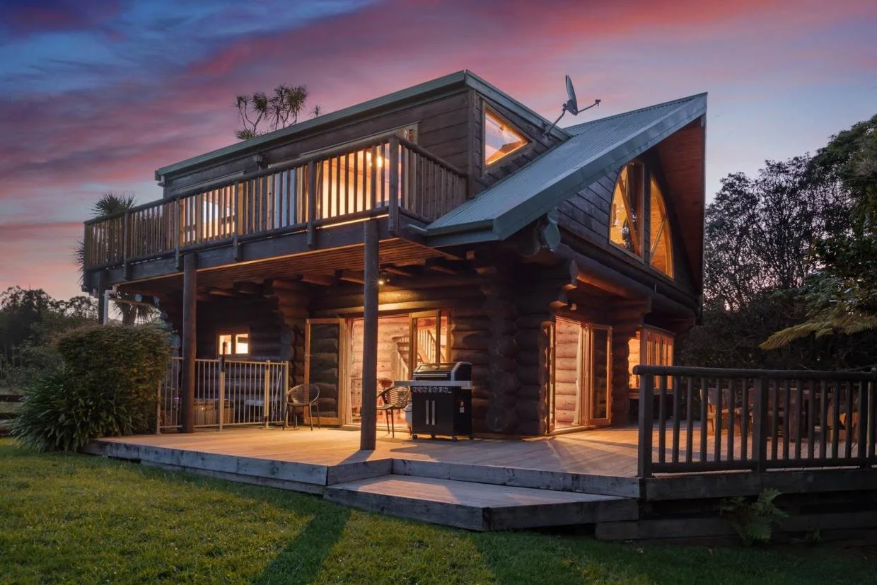 Built in the 1990s, the four-bedroom house is used these days as holiday accommodation. Seen from outside