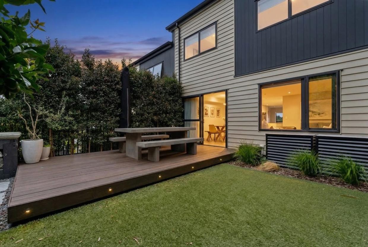 The private backyard.