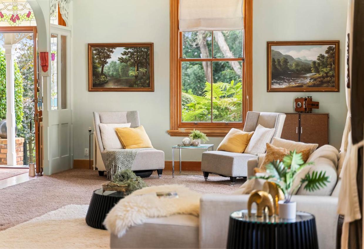 The home was once a coach house.