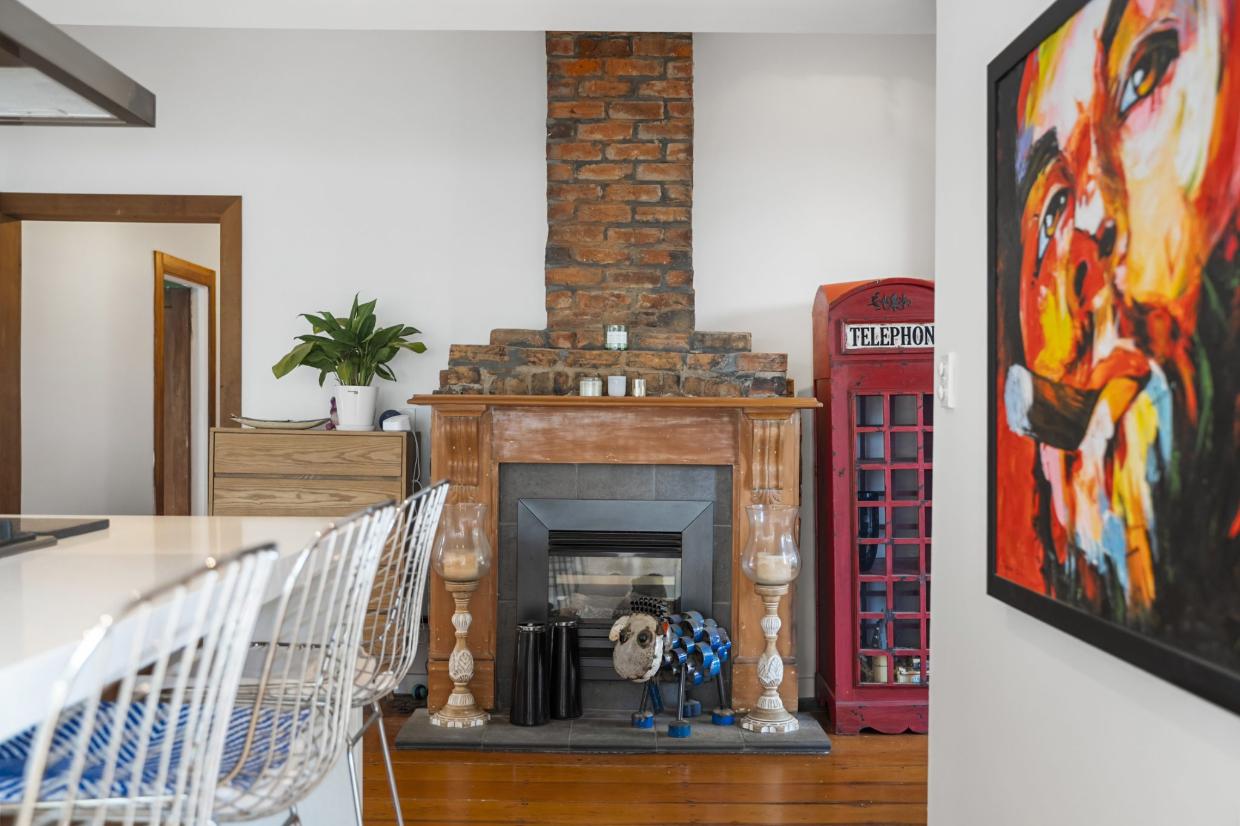 One of the original fire places. Photo: RAY WHITE/TRADE ME