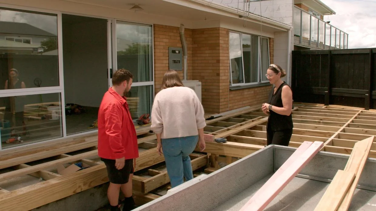Deck being laid