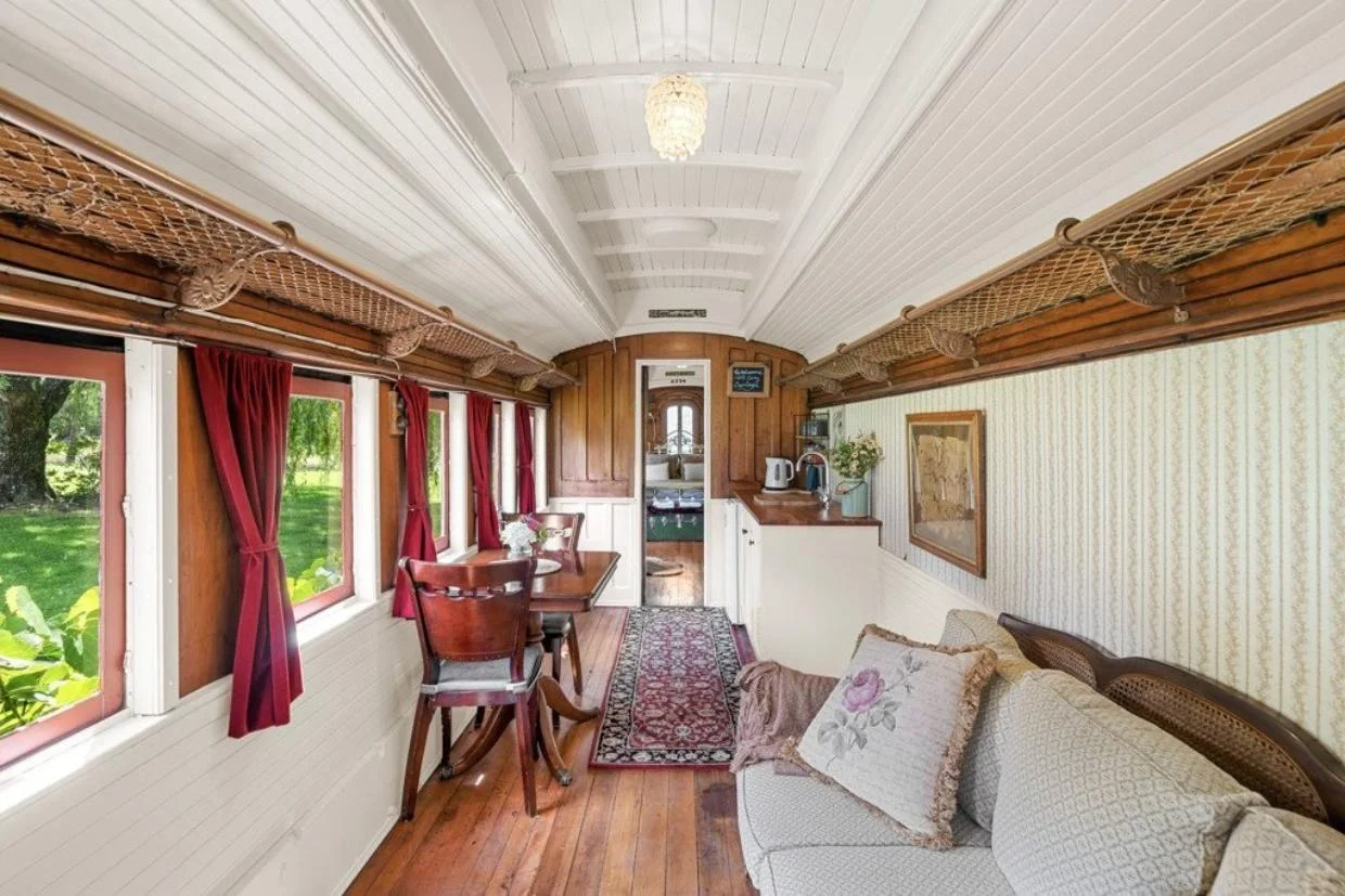 interior of caboose