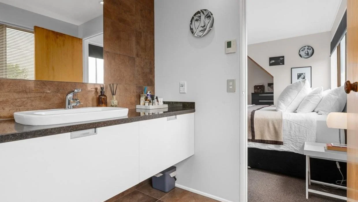 Bathroom in Ron Sang home