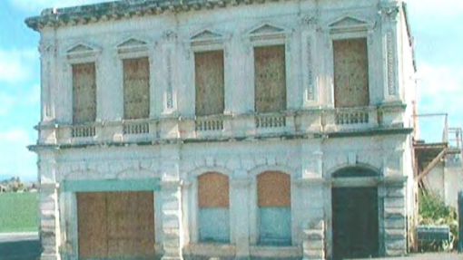 The building during its restoration by owner Ian Murton. Photo: Supplied