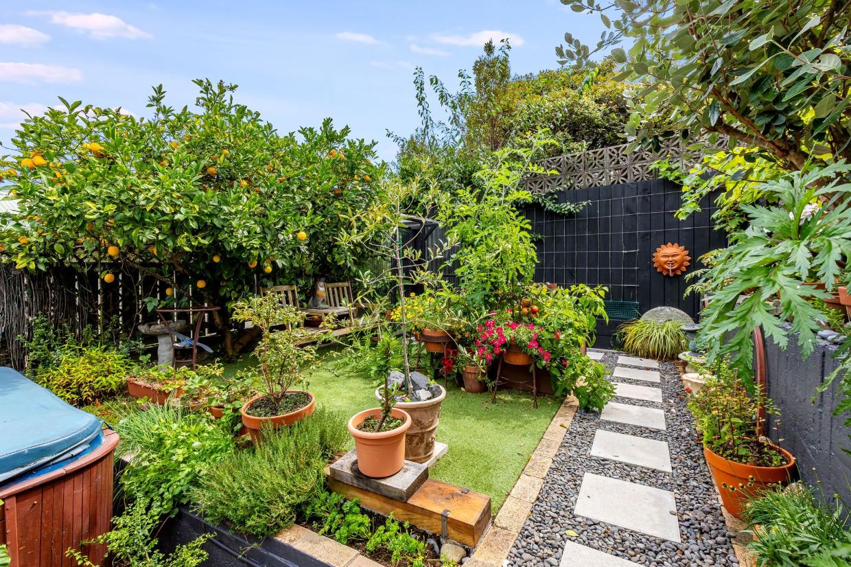 The property has a lovely, private garden.