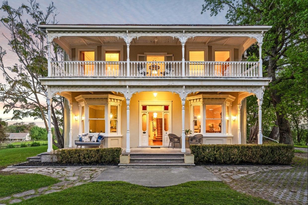 Verandas on both levels provide sunny outdoor areas. 