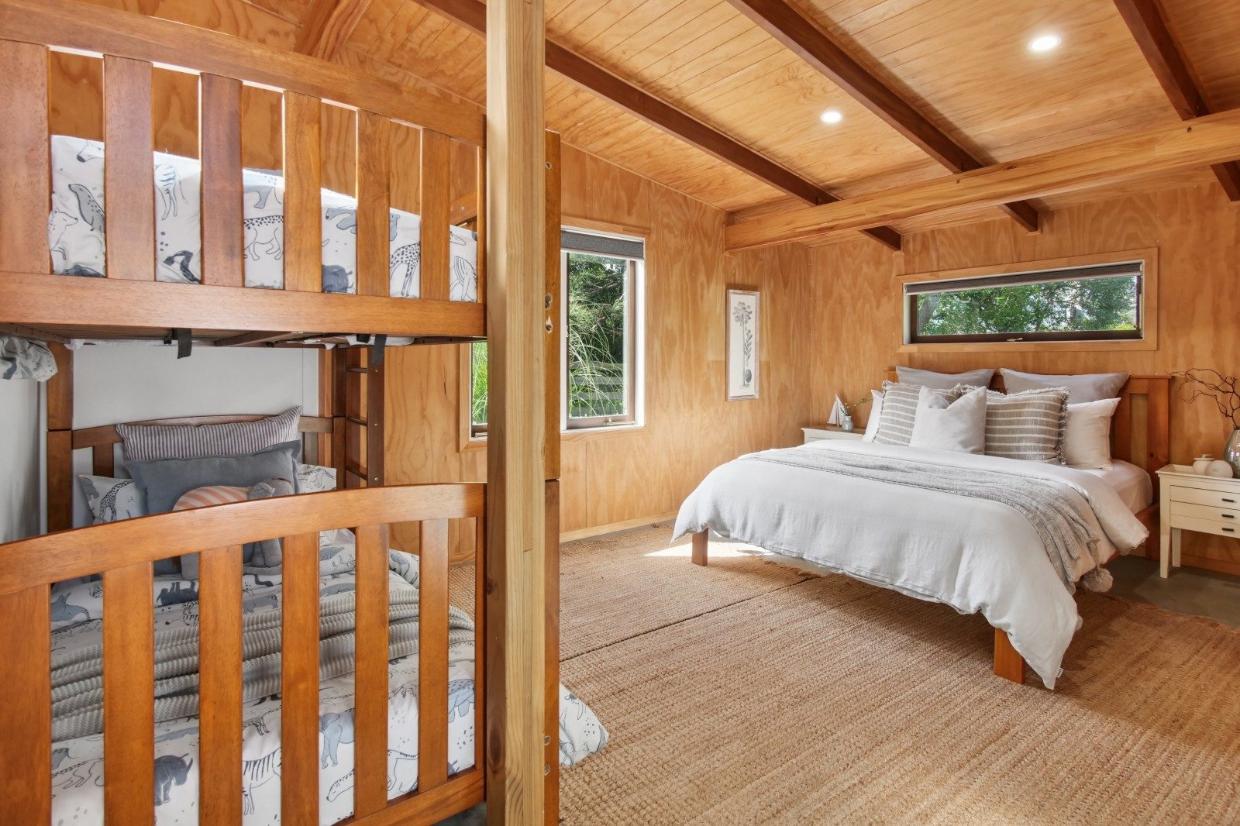 Studio that has been converted to a bunk and bedroom.