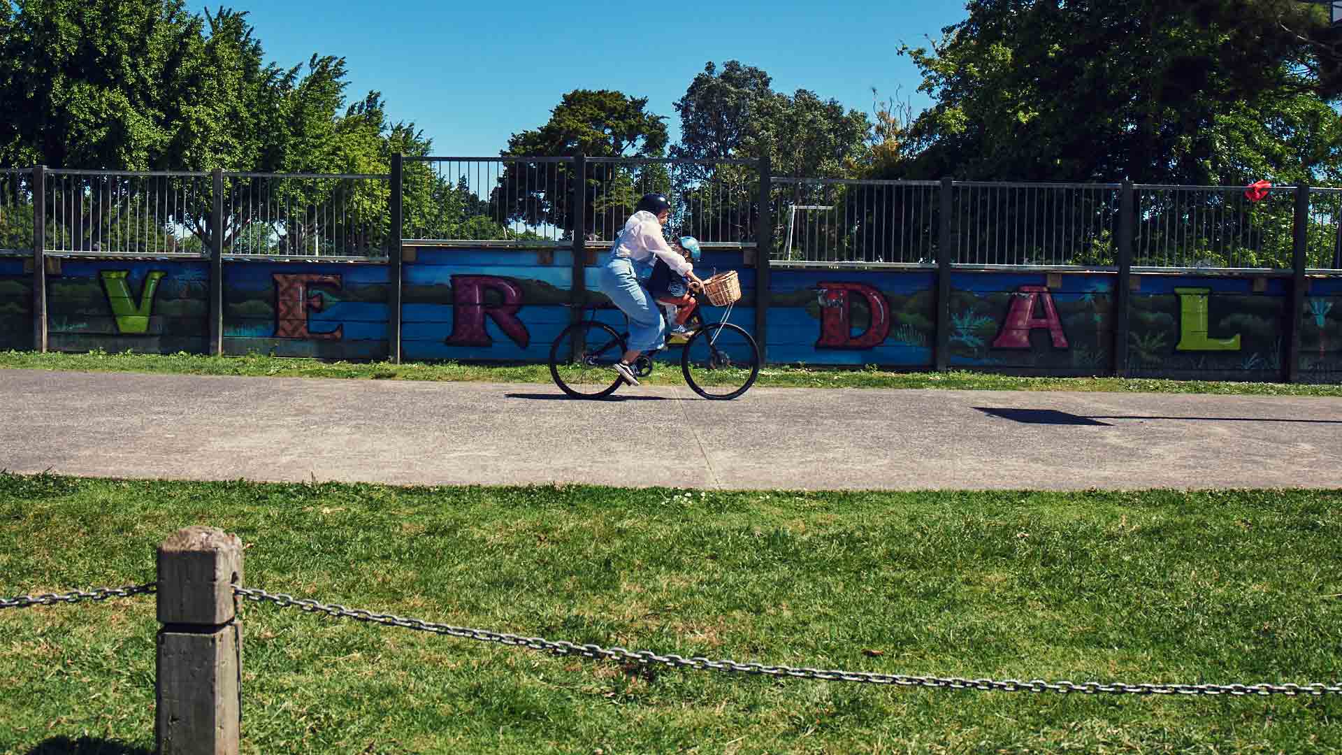 People cycling in Avondale, Auckland