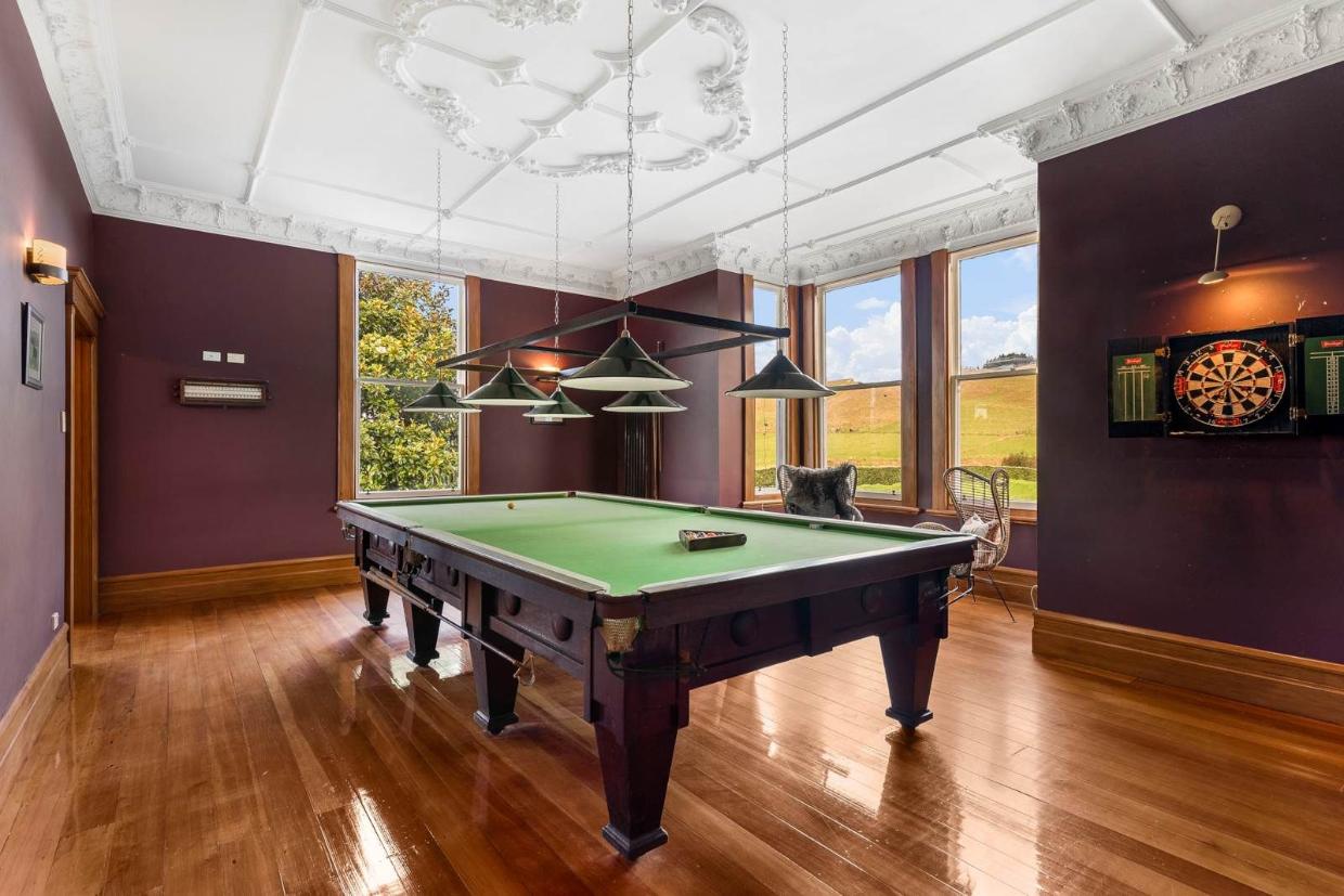 Billard room in large mansion 