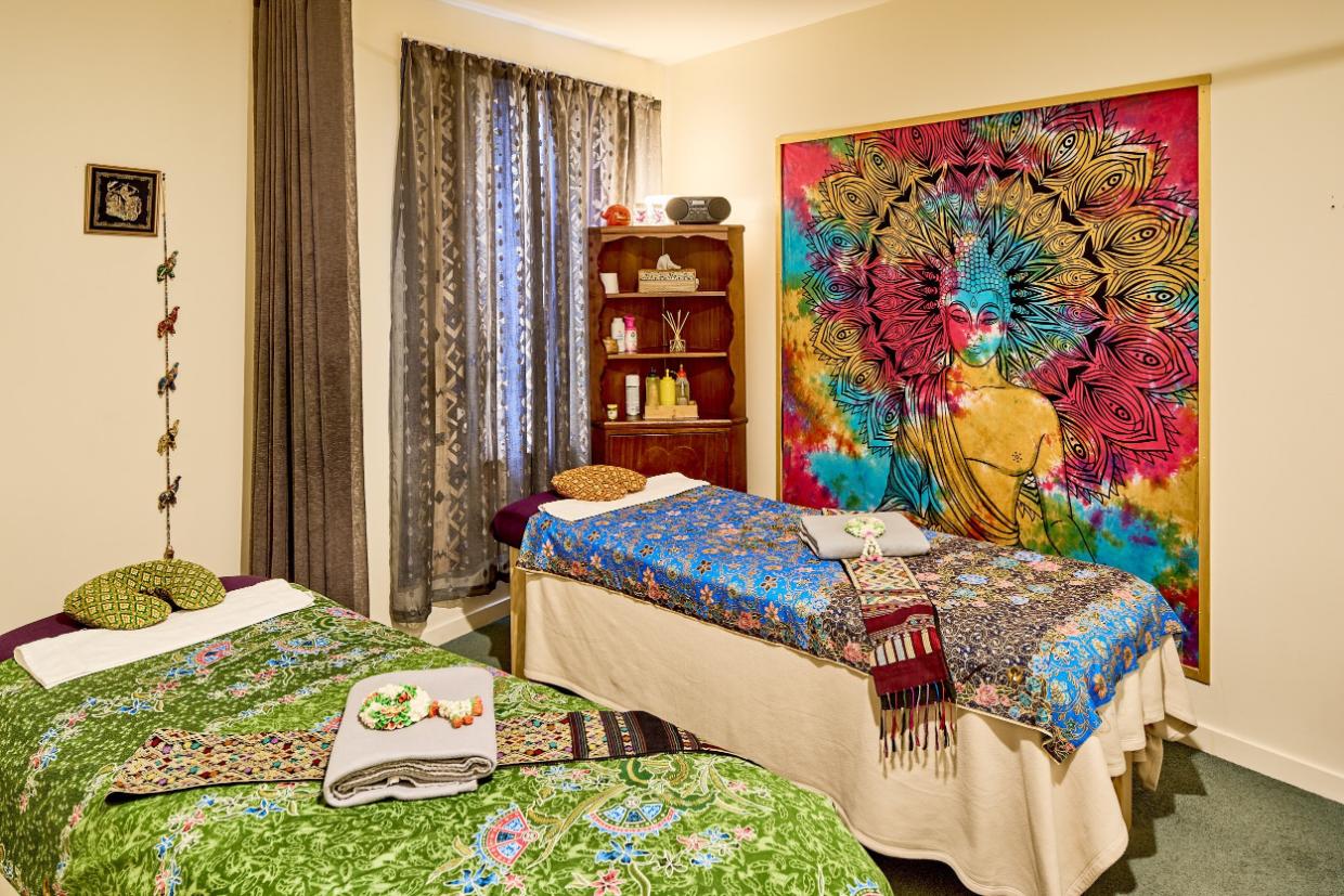 Bedrooms on the ground floor are currently used for massage rooms.