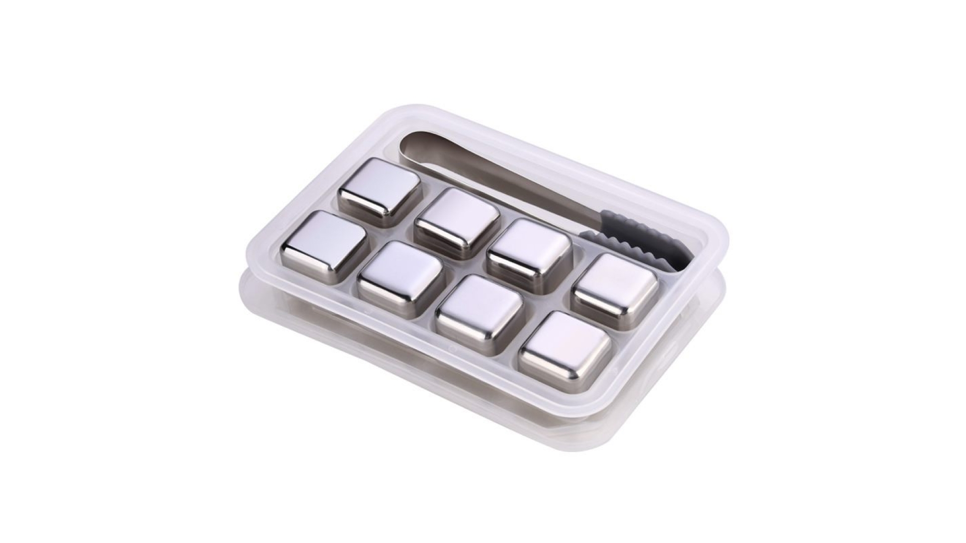 Stainless steel ice cube set