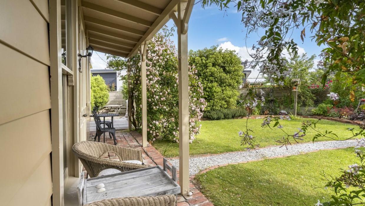 Cane chairs on the front veranda - a perfect way to while away an afternoon.