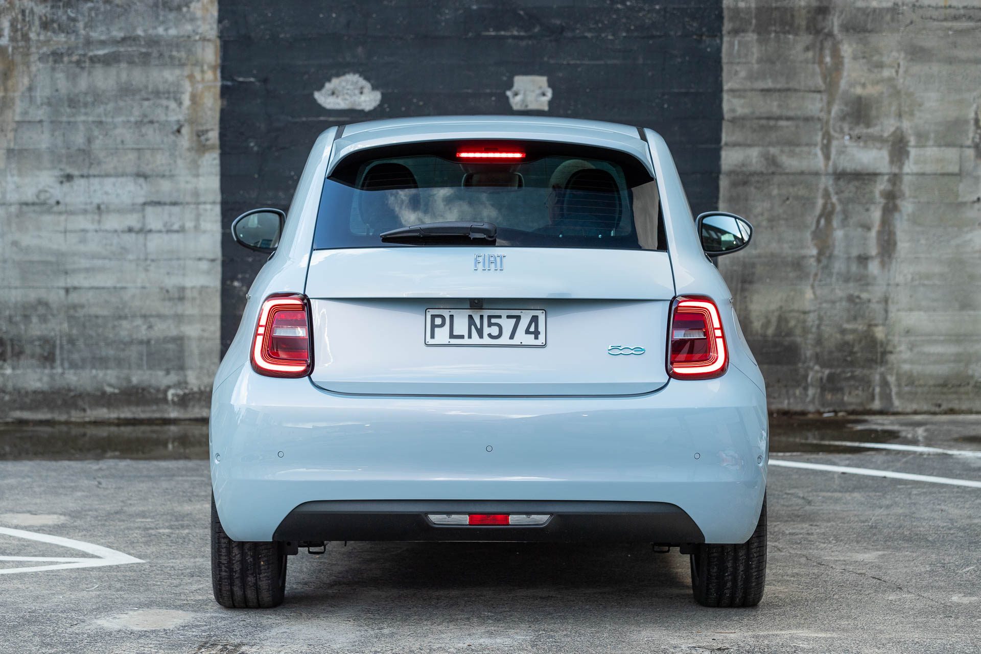 Fiat 500e Icon Rear View