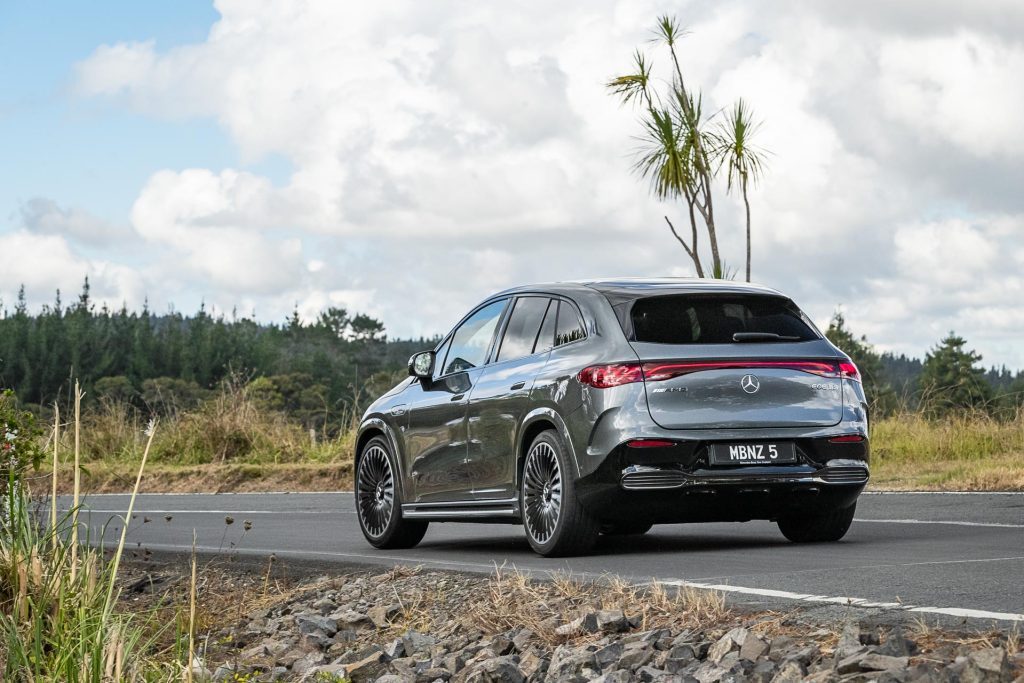 Mercedes-AMG-EQE-53-cornering-shot-from-the-rear