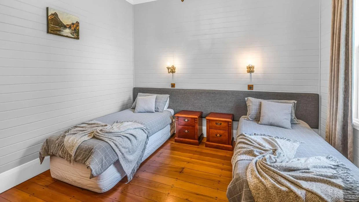 Another of the three bedrooms