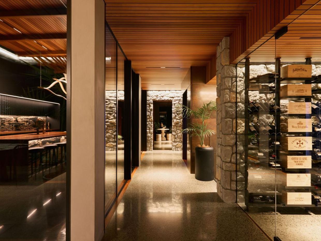 Modern and fancy interior shown. 