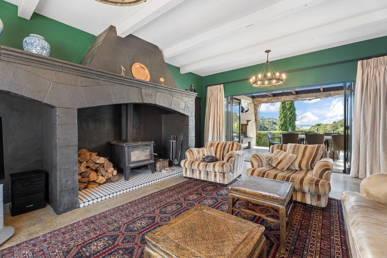 Formal and informal living areas open to the outdoors.