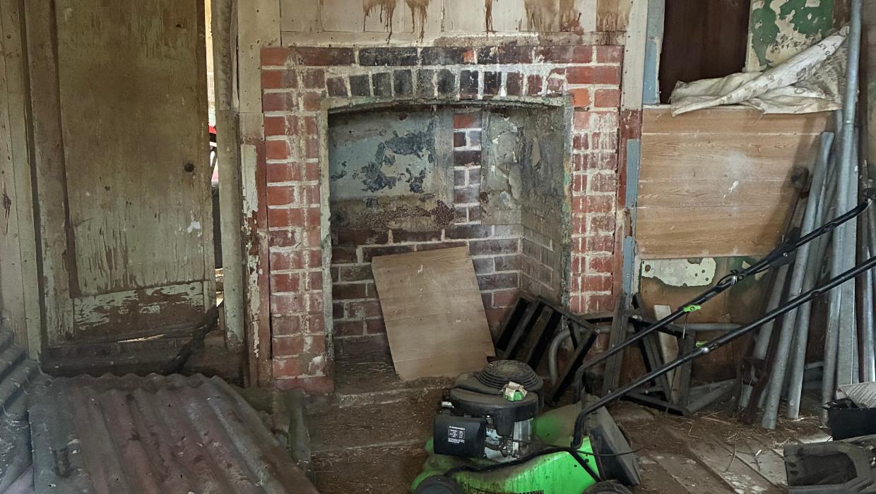 The interior of the old home.