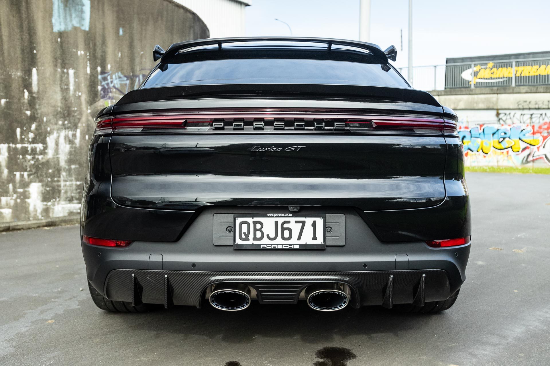 2023 Porsche Cayenne Turbo Gt rear wide