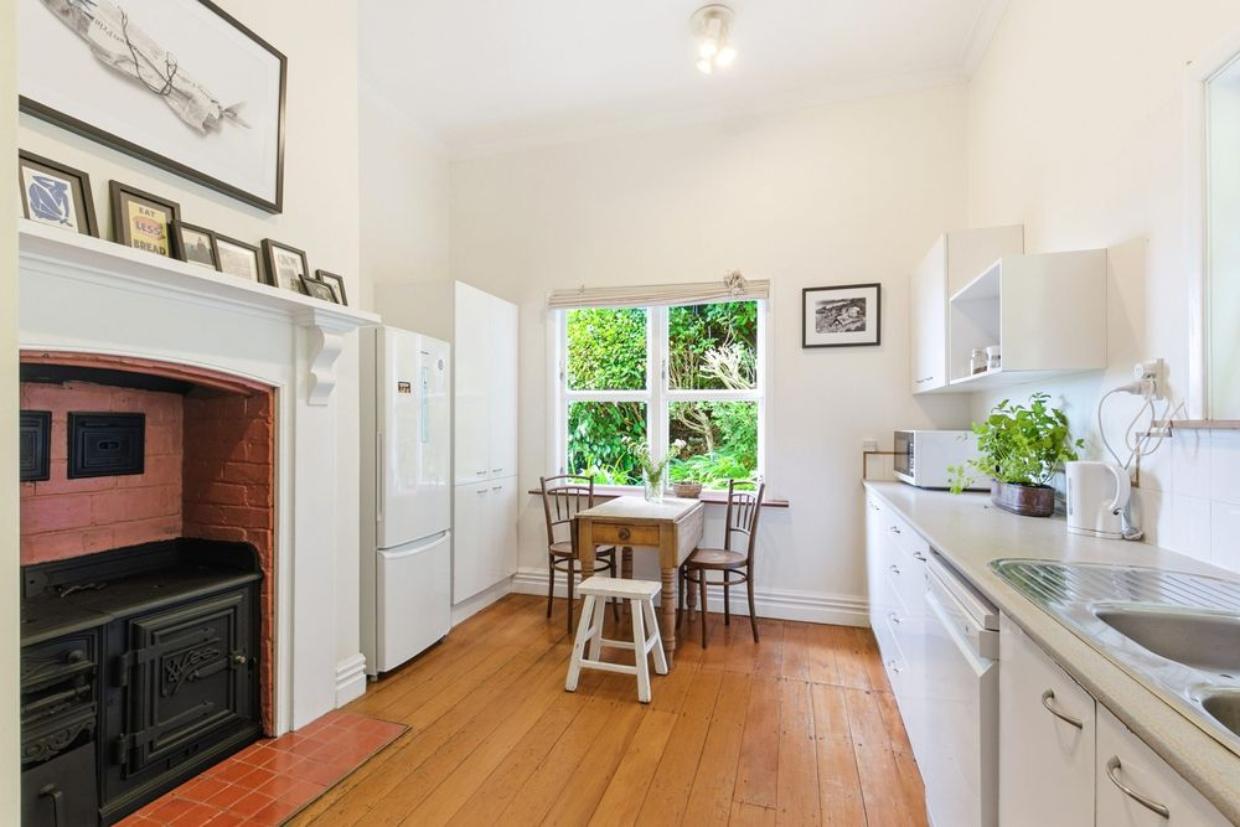 Kitchen and interior of the home. 