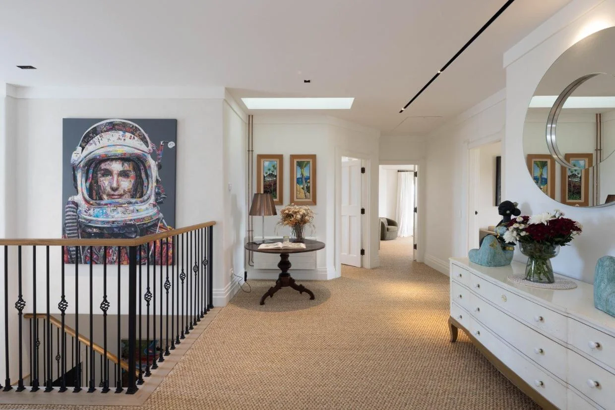 There are five spacious bedrooms on the upper level (plus the accommodation in the other buildings).