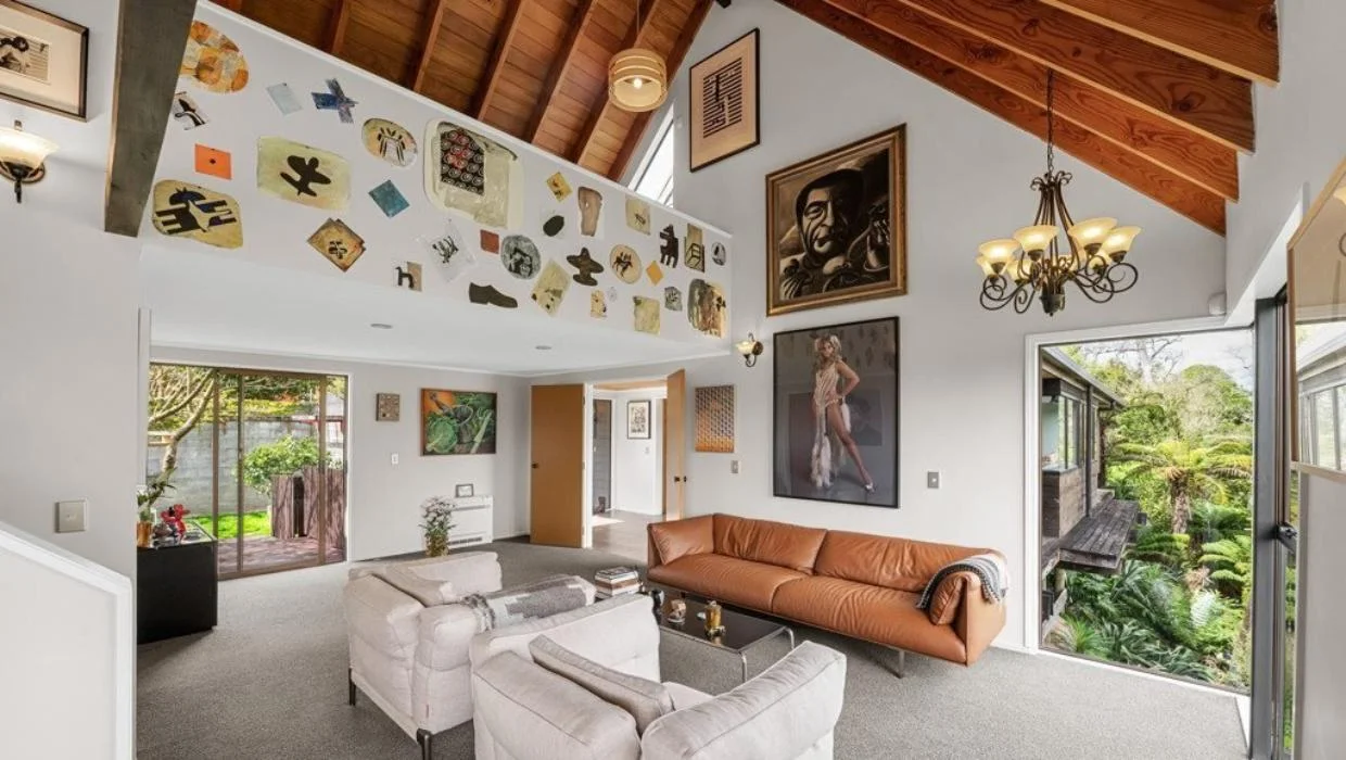 Living room space in Ron Sang home