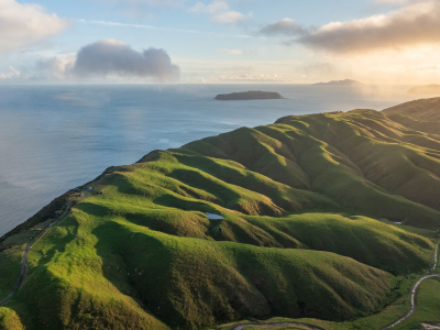 Boomrock estate in Ohariu, Wellington, featuring coastal views across Cook Strait, listed on Trade Me Property