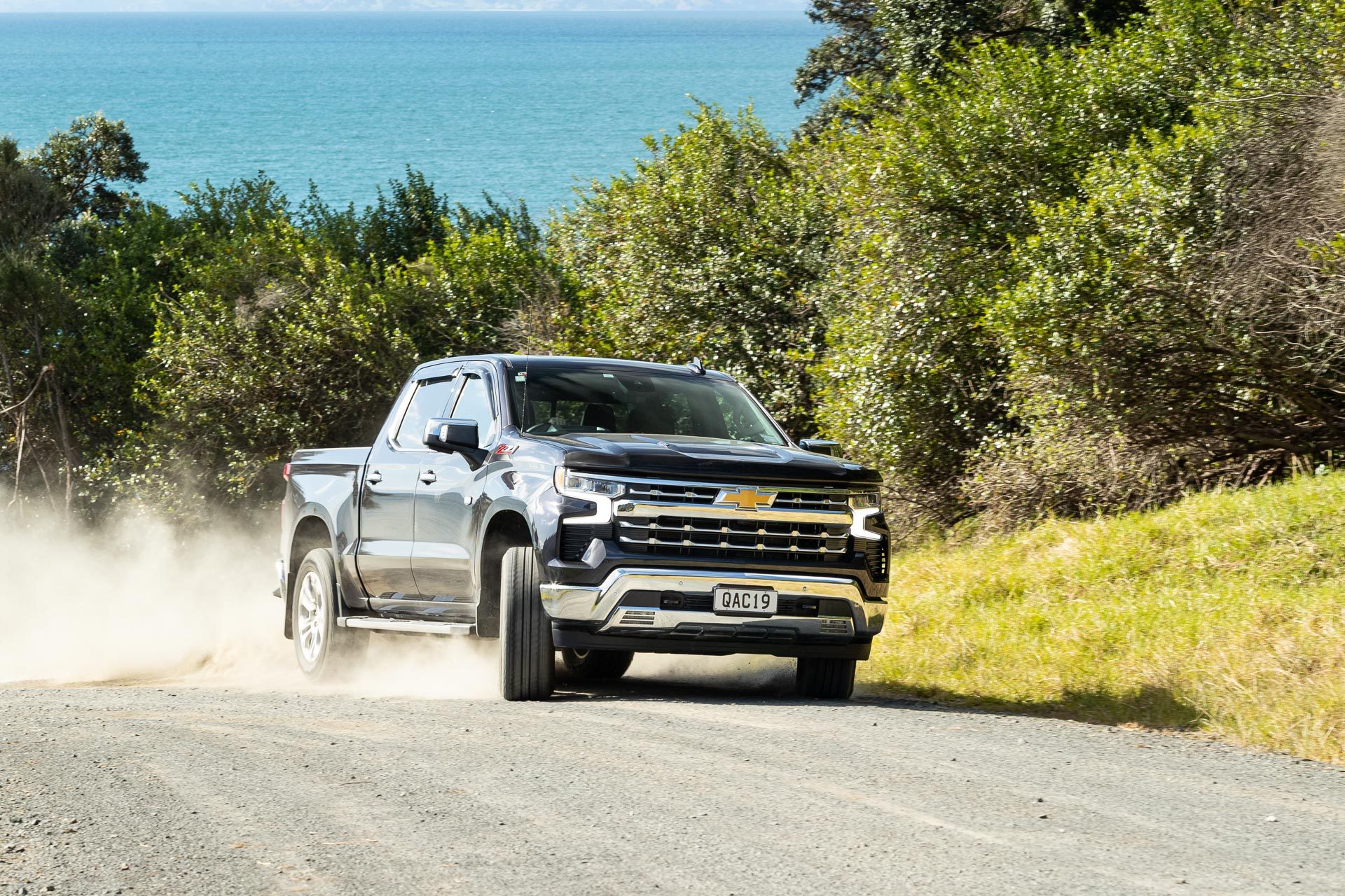 2023 Chevrolet Silverado 1500 LTZ Z71 driving front shot