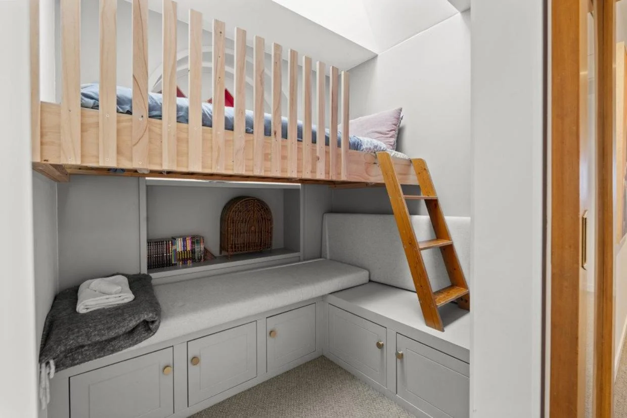 The mezzanine bed.