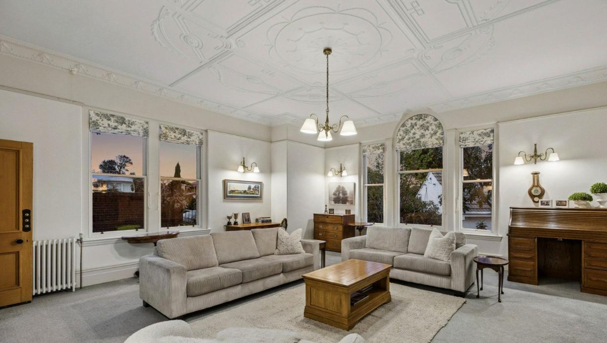 The home is 590sqm. Photo: BAYLEYS/TRADE ME