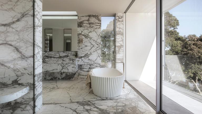 Marble bathroom interior design