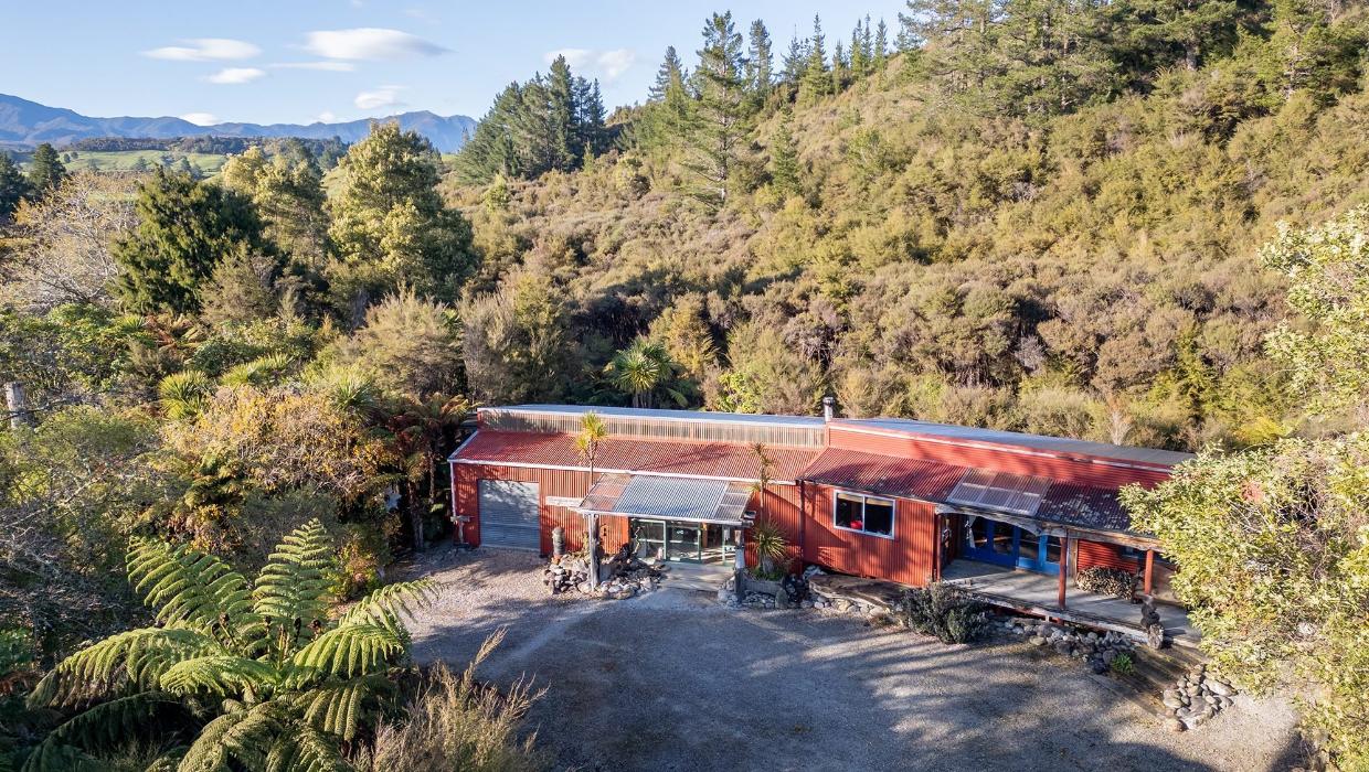 The house shown in its bush setting