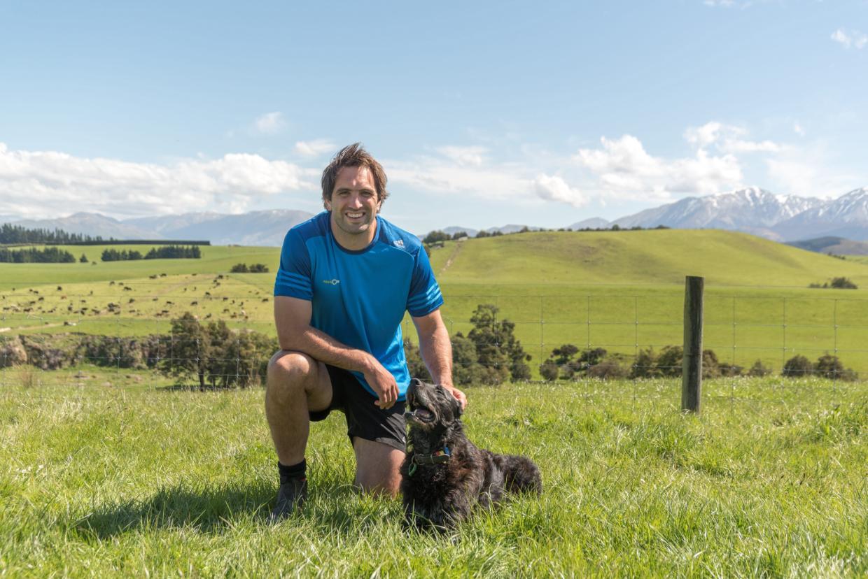 Sam Whitelock pictured at his Hawke's Bay farm