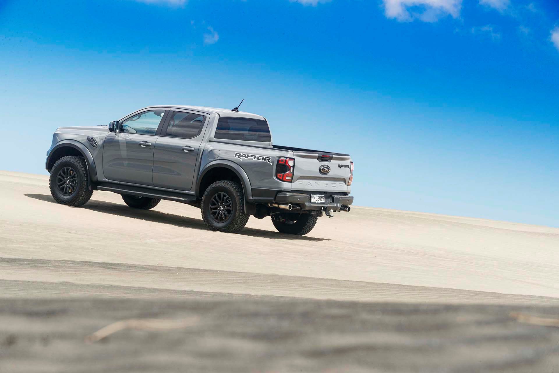 Ford Ranger Raptor Rear Static On Dunes