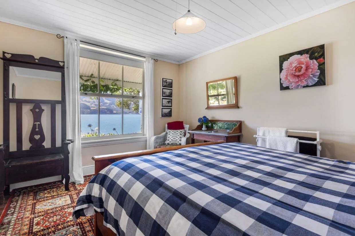 Bedrooms have harbour views