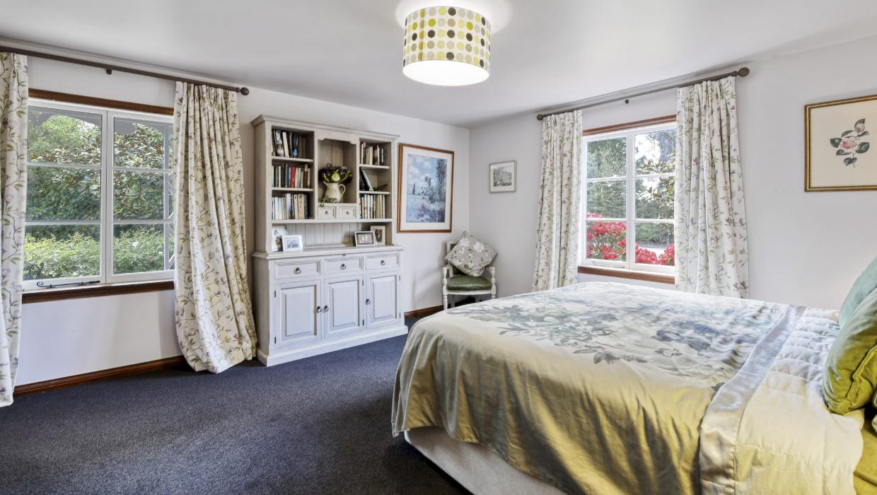 The downstairs master bedroom.