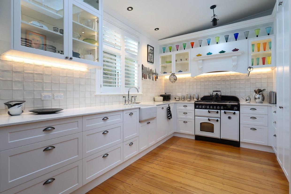 Brand new kitchen after extensive renovation to the villa. 