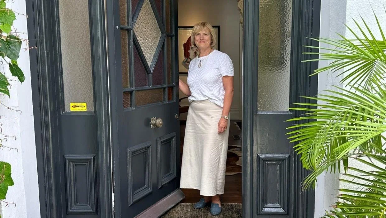 Rosemarie Dunning at 3 Dilworth Terrace, in Parnell. She has called the vintage house home since 2017. 