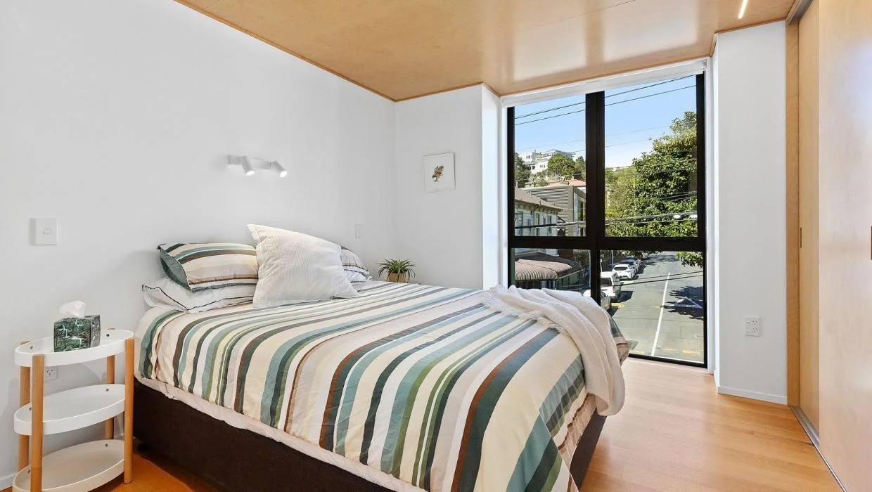 Bedroom of Aro Valley home 
