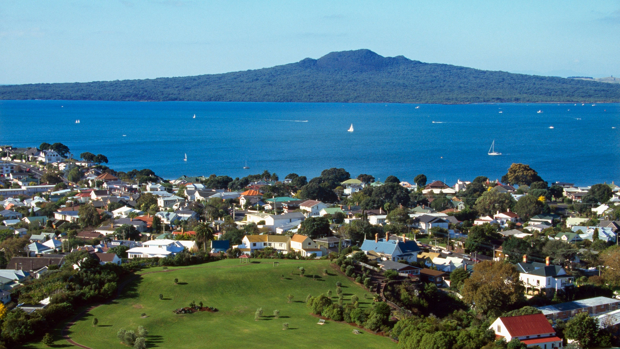 View from Devonport, looking across to Rangitoto Island