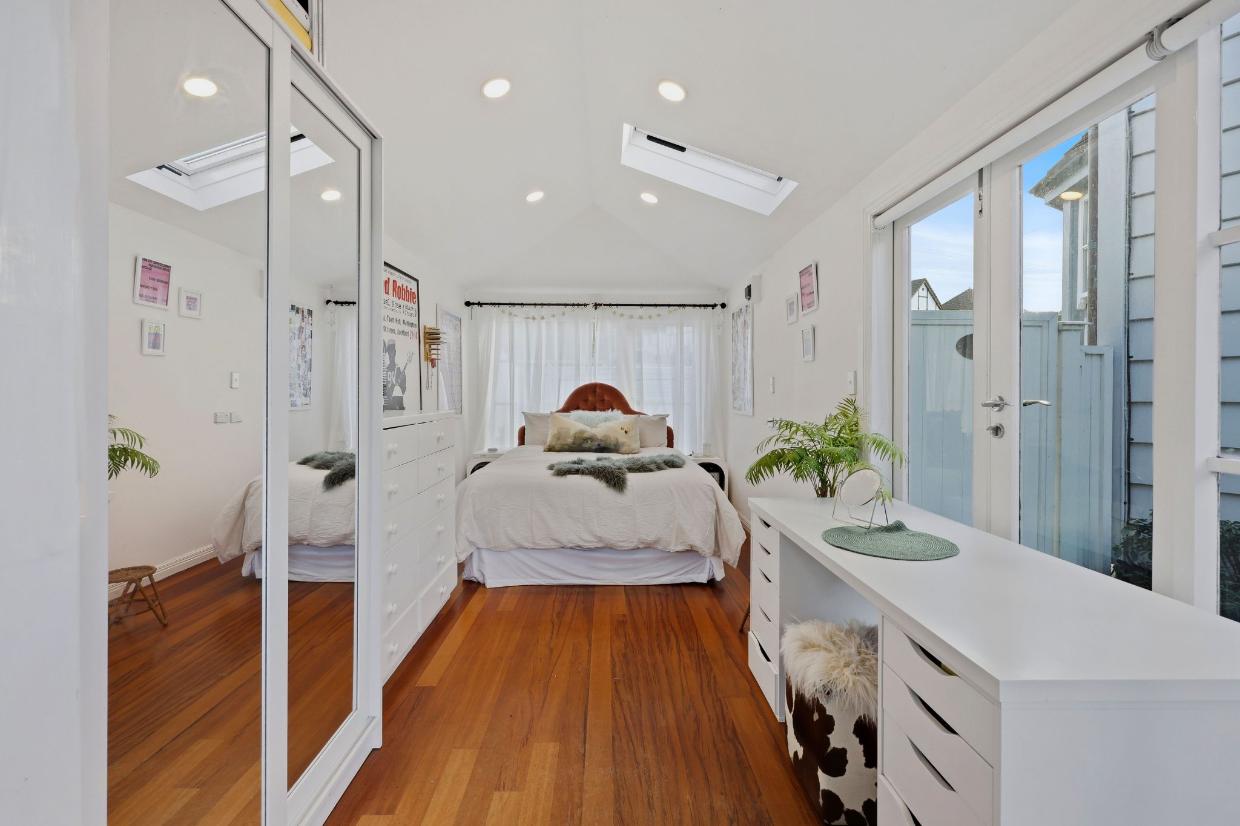 The converted garage has been used as a second lounge. Photo: Ray White
