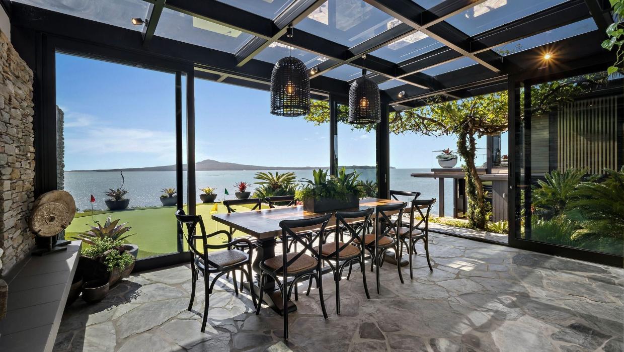 The indoor-outdoor flow in this home is epic. 