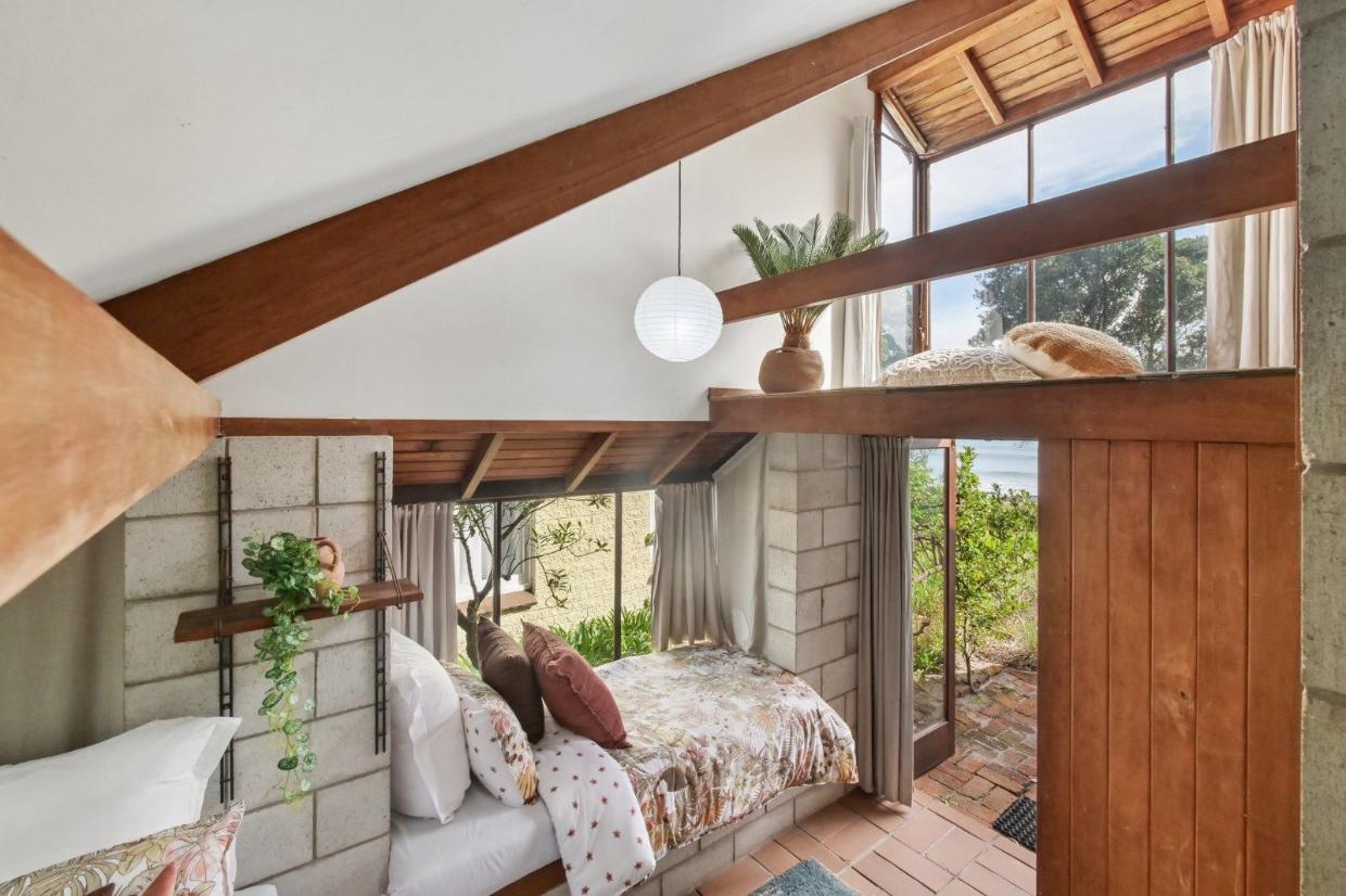 View of the window seat/bed.