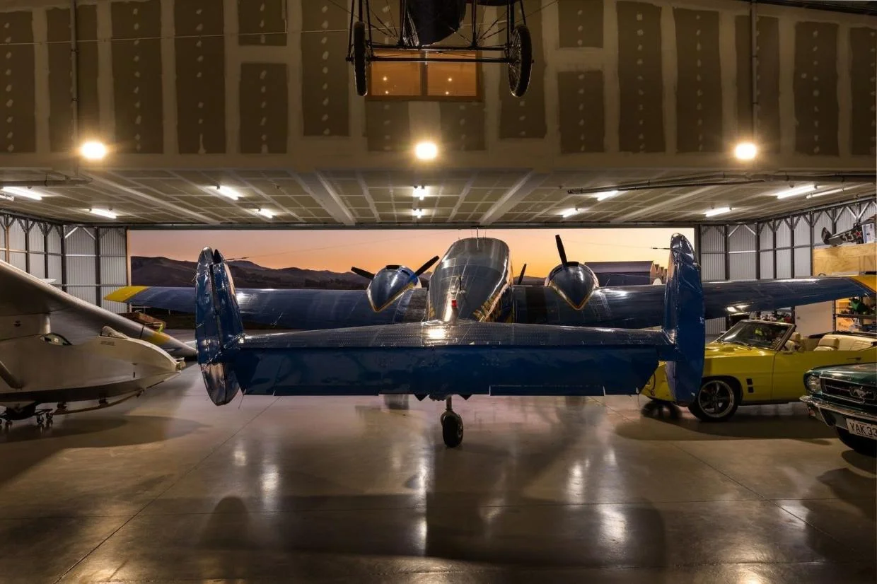 Image of aircraft in hangar