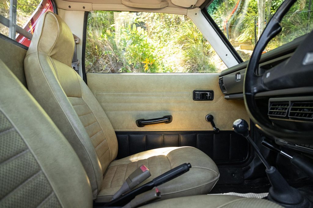 Subaru Brumby 1981 wide interior 