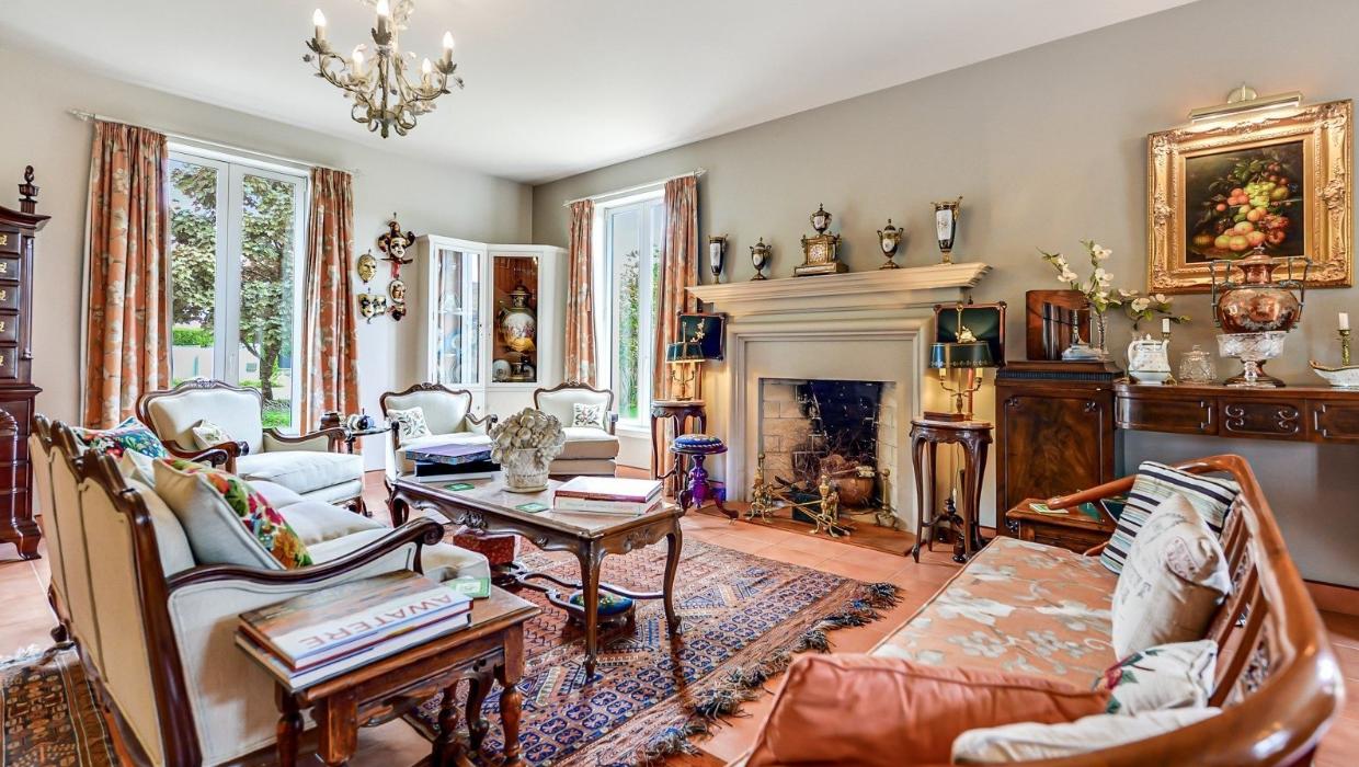 interior of Hamilton house inspired by a historic villa in Saint-Tropez.